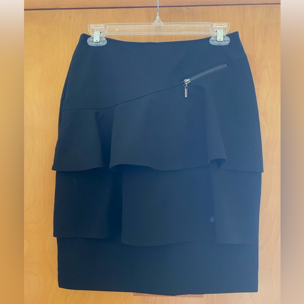 Bisou Bisou Women’s Tiered Ruffle Pencil Skirt